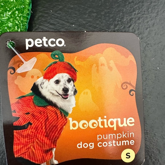 Petco Small Dog Green & Orange Pumpkin Costume - Picture 8 of 8